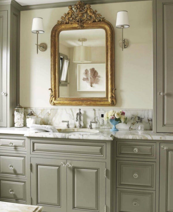 Tips & Tricks for Choosing a Paint Color {The Creativity Exchange} House Beautiful- Rockport Gray- Cabinet Paint Color- Choosing a Paint Color