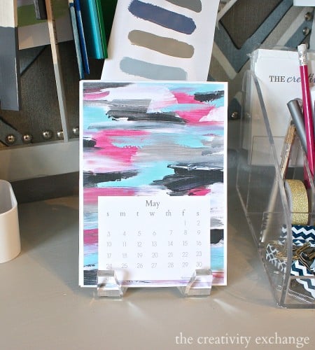 Free Printable 2015 Seize the Year Desktop Calendar