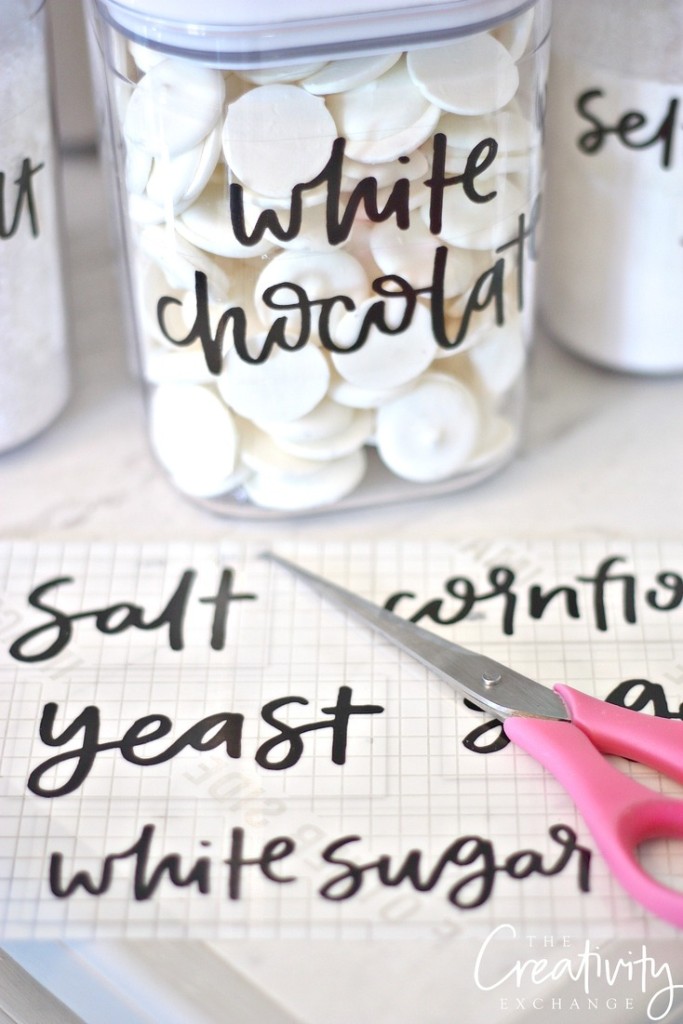 Organized Coffee Cabinet with Printable Labels