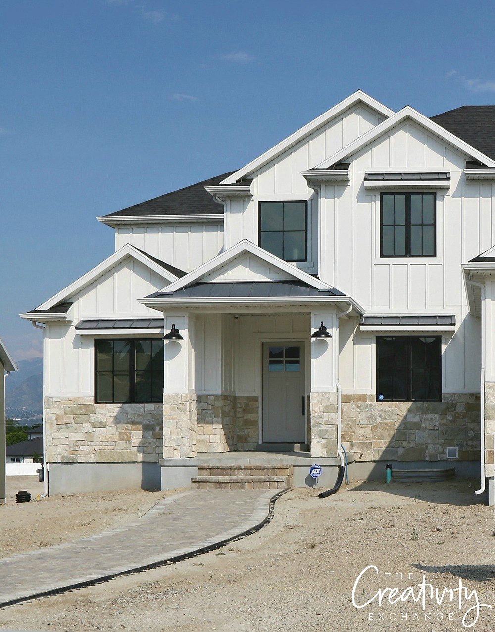 White Home Exterior